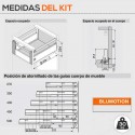 Verdulero blum ANTARO com freio 30 Quilos