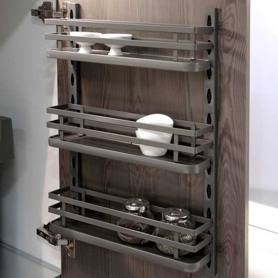 Prateleira para especiarias com 3 bandejas Titane