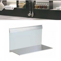 Prateleira em alumínio e vidro Linero Modern