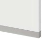 Perfil Protetor Aço Inoxidável para Lateral de Armário de Cozinha