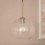 Luminária Pendente Vidro Cristal