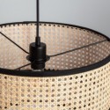 Lâmpada Pingente Rattan Cheire Doppio