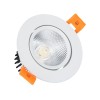 Foco Downlight LED 7 Co COB Circular branco Blanco70 mm Branco Quente