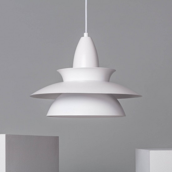 Luminária Pendente Metal Ballne Blanca Branco