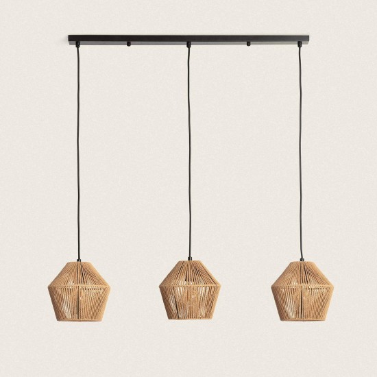 Lâmpada Pingente Papel Trançado Kirito 3 Holofotes