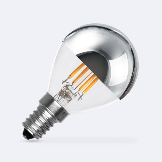 Lâmpada de Filamento LED E14 4W 400 lm G45 Chrome Reflect 2200K