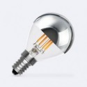 Lâmpada de Filamento LED E14 4W 400 lm G45 Chrome Reflect 2200K