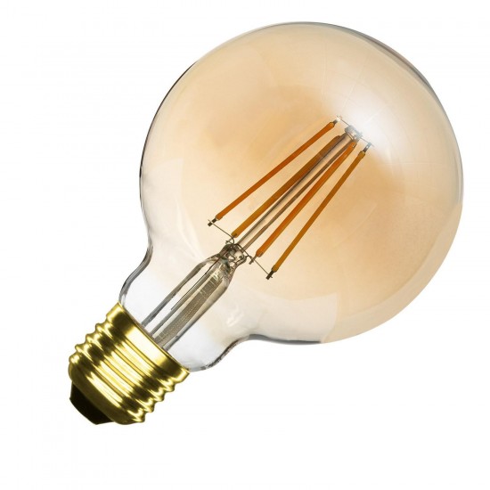 Lâmpada de Filamento LED E27 6W 600 lm Regulável G95 Gold 2700K