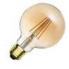 Lâmpada de Filamento LED E27 6W 600 lm Regulável G95 Gold 2700K