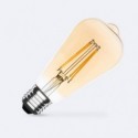 Lâmpada de Filamento LED E27 8W 750 lm Dimerizável ST64 Gold 2700K