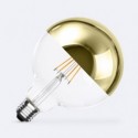 Lâmpada de Filamento LED E27 8W 800 lm G125 Gold Reflect 2200K