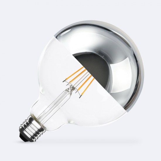 Lâmpada Filamento LED E27 8W 800 lm G125 Chrome Reflect 2200K