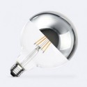 Lâmpada Filamento LED E27 8W 800 lm G125 Chrome Reflect 2200K