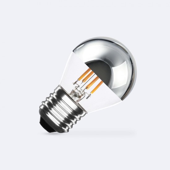 Lâmpada de Filamento LED E27 4W 400 lm G45 Chrome Reflect 2200K