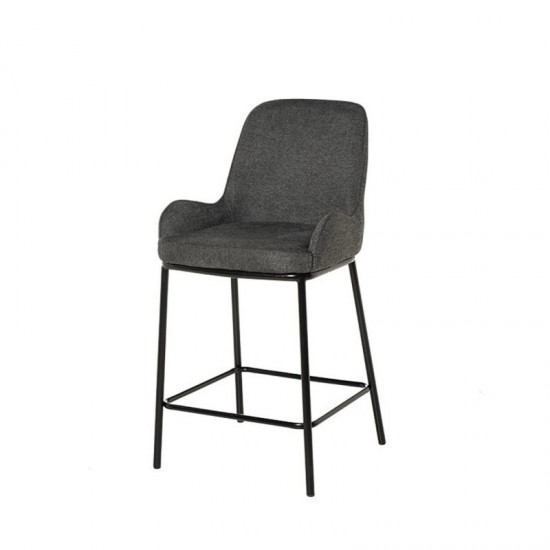 Banqueta baixa MILTON cinza escuro