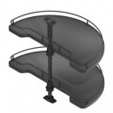 Bandeja Semicircular 180º Antracite Compact