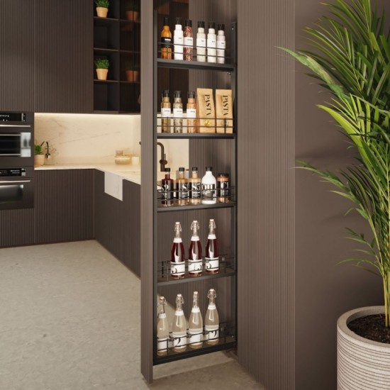 Coluna Extraível Porta-garrafas Antracite Compact