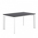 Mesa Ext. Tamara 160 Preto/Branco