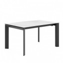 Mesa Ext. Tamara 160 Branco/Preto