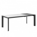 Mesa Ext. Tamara 160 Branco/Preto