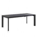 Mesa Ext. Tamara 160 Preto/Preto
