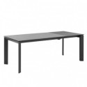 Mesa Ext. Tamara 160 Cinza/Preto