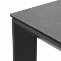 Mesa Ext. Lisa 140 Cinza/Preto