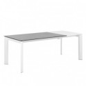 Mesa Ext. Lisa 140 Cinza/Branco