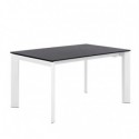Mesa Ext. Lisa 140 Preto/Branco
