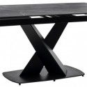 Mesa Extensível Valeri 160 Preto/Preto