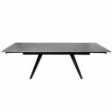 Mesa Ext. Kelly 160 Cinza/Preto