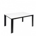 Mesa Ext. Janet 140 Branco/Preto
