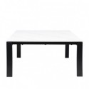 Mesa Ext. Janet 140 Branco/Preto