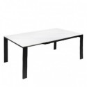 Mesa Ext. Janet 140 Branco/Preto