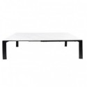 Mesa Ext. Janet 140 Branco/Preto