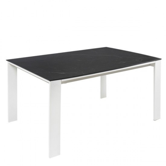 Mesa Ext. Janet 140 Preto/Branco