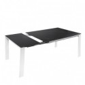 Mesa Ext. Janet 140 Preto/Branco