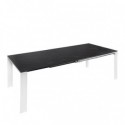 Mesa Ext. Janet 140 Preto/Branco