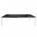 Mesa Ext. Janet 140 Preto/Branco