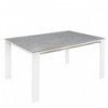 Mesa Ext. Janet 140 Cinza/Branco