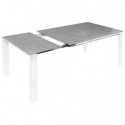 Mesa Ext. Luna 130 Branco/Preto