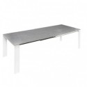 Mesa Ext. Luna 130 Branco/Preto