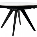 Mesa Ext. Luna 130 Branco/Preto