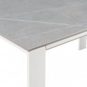 Mesa Ext. Luna 130 Branco/Preto