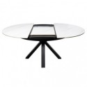 Mesa Ext. Zuri 130 Branco/Preto