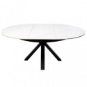 Mesa Ext. Zuri 130 Branco/Preto
