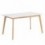 Mesa Fixa Alice 120 Branco/Carvalho
