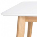 Mesa Fixa Alice 120 Branco/Carvalho