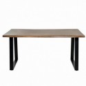 Mesa Fixa Laban Natural/Preto