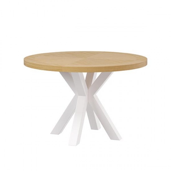 Mesa Fixa Beverly Carvalho/Branco